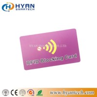 Hot Selling 13.56MHz Custom Printed E-Shield RFID Blocking Card Credit Card Protector