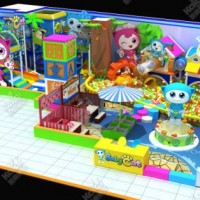 Kids Fairy World Indoor Playground with Ball Pool  Soft Play  Merry-Go-Around  Booth Stands  Stair