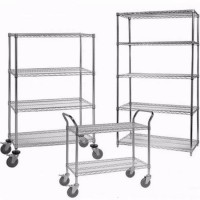 Wlt Commercial C5 Storage Rack Heavy Duty Chrome Steel Wire Shelving