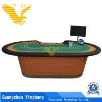 Casino Baccarat Poker Table with Cup Holder and Poker