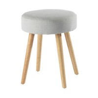 Modern Wooden Fabric Home Hotel Office Living Room Furniture Round Foot Stool Kids Ottoman Dining Ch