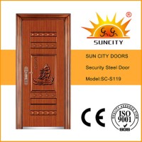 Modern Designs Indian Secure Metal Door for Sale Price (SC-S119)