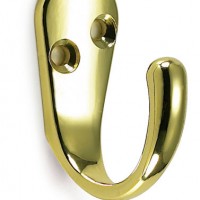 Gold Color Single Coat Hook Zinc Alloy Clothes Hook for Wardrobe
