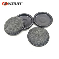 Round Carpeted Furniture Caster Cups for Hard-Floor Surfaces