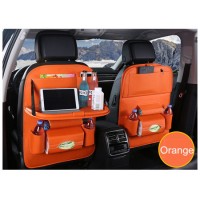 PU Leather Car Back Seat Organizer with Multi- Pocket Accessory