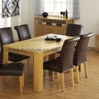Dining Room Furniture Wooden Legs Modern 6 Chairs Dining Table Set