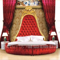 Luxury European King Size Round Bed High Quality