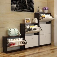 Modern Style Home Wooden Shoes Cabinet