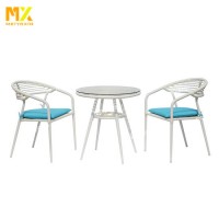 Myx Round Glass Aluminium Outdoor Dining Table (accept customized)