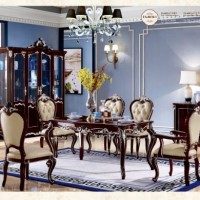 Elegant New Classical Wood Home Dining Room Furniture