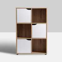 Oak Finish 3-Shelf Bookcase Home Furniture Antique Wooden Cabinet