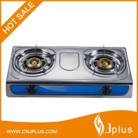 Stainless Steel Double Burner Gas Stove (JP-GC204L)