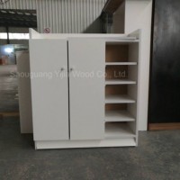 Two Doors Melamine Simple Shoe Cabinet