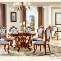 New Classical Wooden Luxury House Dining Room Furniture