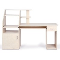 Computer Desk with Large Storage Tray/ MDF Study Desk in 4 Colors