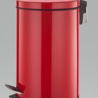 Red Color Stainless Steel Trashbin