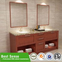 Oak Wood Customized Wooden Bathroom Cabinet