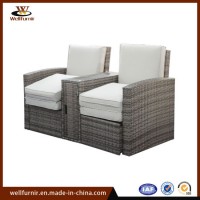 Factory Quality Lounge Sofa Garden Furniture with Coffee Table (WF050586)