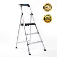 Step Ladder  Ultra Lightweight and Sturdy 3 Step Ladders Aluminum 330 Lbs Capacity Fold up Step Stoo