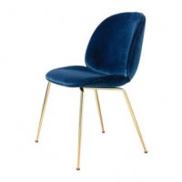 Modern Living Furniture Gubi Beatle Dining Chair with Gold Legs