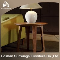 The Solid Wood Sofa Side Table for Living Room