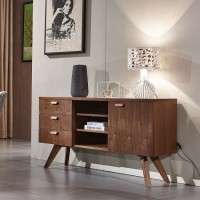 Unique Design High Legs Solid Wood Multiple Dining Room Sideboard