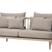 (SD-6005-2) Modern Hotel Living Room Leisure Wooden Fabric Sofa Set