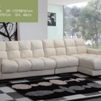 Half Leather Livingroom Sofa