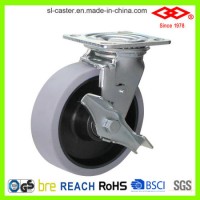 200mm Swivel Plate with Side Brake TPR Caster (P701-34D200x50Z)