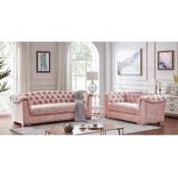 European Style Modern Home Furniture Golden Legs Sleeping Couch Button Tufed Fabric Velvet Living Ro