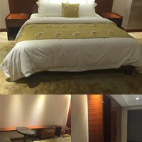 Customized Wood Delicate Hotel Bedroom Furniture with Concise Furnishing Kingsize Hospitality Guest