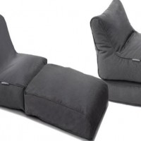 Leisure Bean Bag Chair or Lazy Beanbag Sofa in Black Color