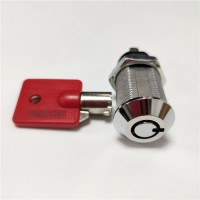 Raylock Produced Tubular Key Switch Lock with 2 Flat Terminals for Gaming Machines