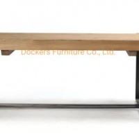 Home Furniture Living Room Use Industrial Style Solid Wood Desktop Coffee Table