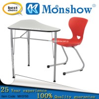 Triangular Table and Chair School Furniture