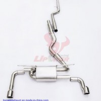 High Quality 304 Stainless Steel Pipes Auto Exhaust System  Catback Exhaust System  Exhaust Pipes  E