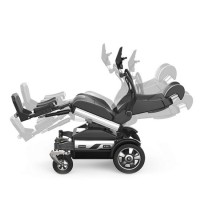 Aluminium Pedal Length Self-Adaption Rocking Electric Wheelchair