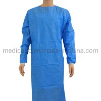 Manufacturer of Polypropylene /Nonwoven/SMS/PP+PE Material Medical Isolation Gown with Different Wei