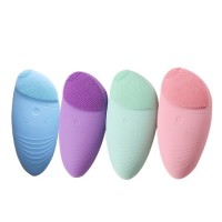 Oval Shaped Silicone Makeup Facial Brush Electric Cleansing Face Brush