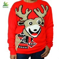 Toddler Boy Sweater Ugly Christmas Cardigan Crop Turtleneck New Design Winter Mens Merino Wool Print