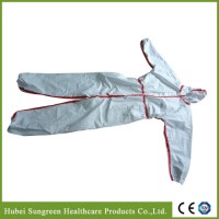Microporous Non-Woven Coverall with Adhesive Tape  Disposable Sf Coverall