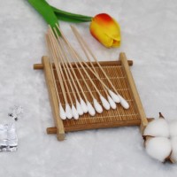 6 Inch Wooden Handles Cotton Tipped Applicators Swabs for Hospital and Wound Care