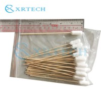 Wood Cotton Swabs with Long Cotton Tip for Machinery Cleaning