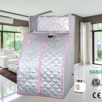 Full Body Portable Steam Sauna with Silver Color and Big Sauna Cap as Personal Care Body Beauty Equi