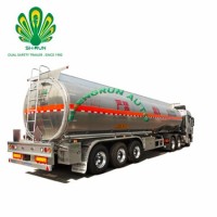 New Aluminum Alloy Crude Oil Tanker Semi Trailer