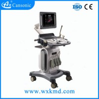 Trolley Ultrasound Scanner Medical Instrument with Cw