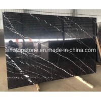 Nero Marquina Black Marble Tile 24X24  Chinese Cheap Price Natural Stone Slab Black Nero Marquina Ma