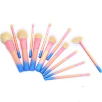 14PCS Makeup Brushes Cosmetic Brush Kits Beauty Tools Wool Gradient Color Make up Brush