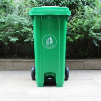 240 Liter Plastic HDPE Mobile Dustbin with Foot Pedal 63gallon