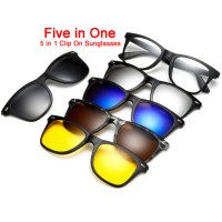 Polarized Lens UV400 PC with Rayband Temple Magnetic Clip on 2020 Sunglasses
